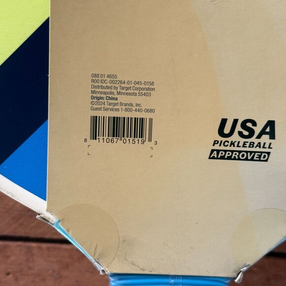 Embark Adults Pickleball Paddle USA Approved Blue/Red/Yellow Carbon Triangle - Picture 10 of 10